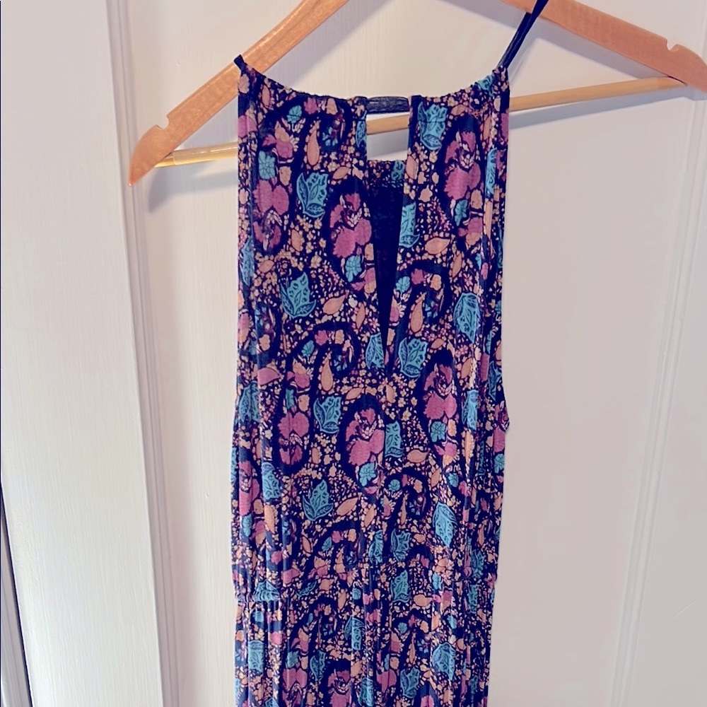 Lucky Brand Floral Halter Maxi Dress